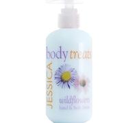 JESSICA Body Treats Hand and Body Lotion, Wildflowers, 245 ml