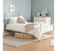 Jessica Cream Metal 3ft Single Bed Frame