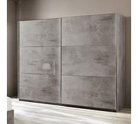 jessica extra large wooden wardrobe in grey marble