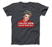 Jessica Fletcher Angela Lansbury T-Shirt Cotton Charcoal