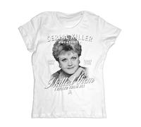 Jessica Fletcher Women's T-Shirt - Murder She Wrote Angela Lansbury White L