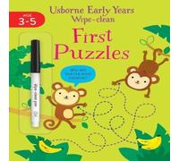 Jessica Greenwell Early Years Wipe-Clean First Puzzles Paperback Book Jessica Greenwell Multicolor