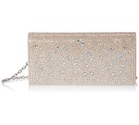 Jessica McClintock Women's Chloe Sparkle Stones Evening Clutch Bag, Champagne, One Size