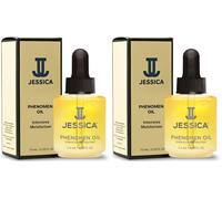 JESSICA Midi Phenomen Cuticle Oil for Nails, Intensive Moisturiser, Natural Jojoba, Almond and Rice Oils, Heals, Rehydrates, 7.4ml (Pack of 2)