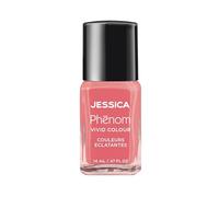 JESSICA Phēnom Vivid Colour Nail Polish | Long Lasting Gel Effect Nail Polish, 10-Day Chip-Free Gel-Like Shine | Pigmented Shades, No Lamp Needed | Bright Pink Crème | Bright Horizons | 14ml