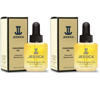 JESSICA Phenomen Cuticle Oil for Nails, Intensive Moisturiser, Natural Jojoba, Almond and Rice Oils, Heals, Rehydrates, 14.8ml (Pack of 2)