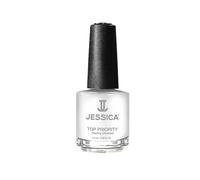 JESSICA Priority Glazing Ultrasealer Top Coat Nail Polish, Long Lasting, Clear, Prevents Chips and Splits, 7.4ml