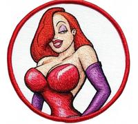 Jessica_Rabbit Patch Embroidered Iron/Sew-on Badge (3 Inch) Who Framed Roger-Rabbit Costume Emblem