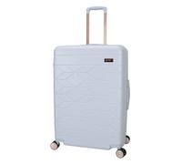 Jessica Simpson Aris Luggage Collection, Niagara Mist, Large Checked, 30" Expandable 8-Wheel Spinner Carry on Luggage Suitcase