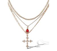 Jessica Simpson Costume Layered Necklace 16/17"/1"