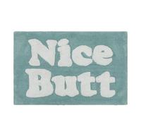 Jessica Simpson Cotton Bath Rug, Premium Overtufted Bathroom Rug, Machine Washable Decor, 20"x32", Nice Butt, Blue