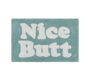 Jessica Simpson Cotton Bath Rug, Premium Overtufted Bathroom Rug, Machine Washable Decor, 20"x32", Nice Butt, Blue