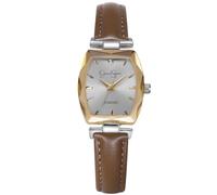 Jessica Simpson Diamond Collection Women's Watch, Classic Quartz, Leather Band, Barrle Faceted Crystal Face, Elegant Dress Watch for Women