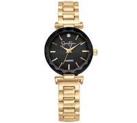 Jessica Simpson Diamond Collection Women's Watch, Classic Quartz, Metal Band, Round Faceted Crystal Face, Elegant Dress Watch for Women