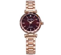 Jessica Simpson Diamond Collection Women's Watch, Classic Quartz, Metal Band, Round Faceted Crystal Face, Elegant Dress Watch for Women