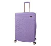 Jessica Simpson, English Lavender, Large Checked, 30" Expandable 8-Wheel Spinner Carry on Luggage Suitcase