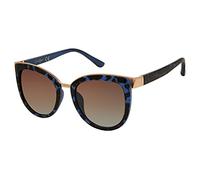 Jessica Simpson J5892 Chic UV Protective Cat-Eye Sunglasses | Wear All-Year | The Gift of Glam, 53 mm, Blue Tortoise