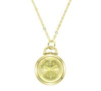 Jessica Simpson Pendant Necklace Watch for Women, Gold