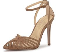 Jessica Simpson Women’s Paveri Strappy Pump, Dark Natural Raffia, 12