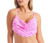 Jessica Simpson Women's Cowl Neck Bikini Top Swimsuit, Tulip, Medium