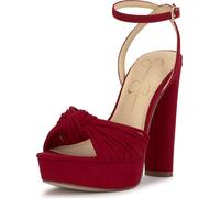 Jessica Simpson Women's Immie Platform Sandal, Chili Pepper, 7 UK
