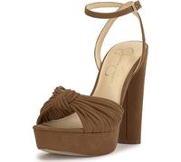 Jessica Simpson Women's Immie Platform Sandal, Safari Brown, 6 UK