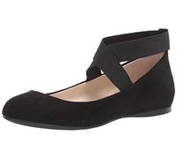 Jessica Simpson Women's Mandayss Ballet Flat, Black Micro Suede, 5 UK