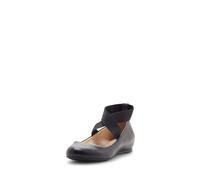 Jessica Simpson Women's Mandayss Ballet Flat, Black Sleek, 7 UK