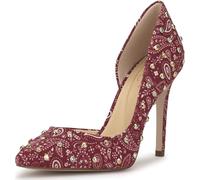 Jessica Simpson Women's Prizma D'Orsay Pump, Granada/White Bandana Print, 5 UK