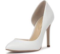 Jessica Simpson Women's Prizma8 Pump, Bright White Leather, 6 UK