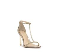 Jessica Simpson Women's Qiven T-Strap High Heel Heeled Sandal, Champagne, 3 UK