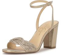 Jessica Simpson womens Sienea, Light Gold Shimmer Sand, 12