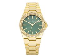 Jessica Simpson Womens Watches with Crystal Diamonds, Analog Quartz Dress Wrist Watch for Women - Unique Gifts for Her, Gold, Analog