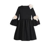 JESSIE AND JAMES KIDS rose-embellished flared dress - Black 4 yrs