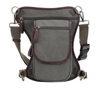 JESSIE & JAMES Cougar Canvas Concealed Carry Waist and Leg Bag, Olive, One Size