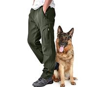 Jessie Kidden Waterproof Hiking Trousers Mens, Outdoor Snow Ski Fishing Walking Fleece Lined Insulated Soft Shell Winter Pants #MH4409-Army Green-34