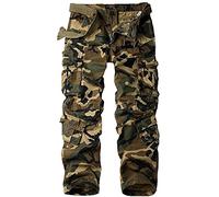 Jessie Kidden Women's Tactical Pants, Camouflage Army Military Cargo Work Pants with 8 Pockets, Adjustable Hem, Ripstop Fabric, for Hiking, Fishing, Outdoor Activities