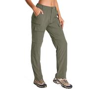 Jessie Kidden Women's Walking Hiking Cargo Trousers Convertible Lightweight Quick Dry UPF 50+ Zip Off Capri #2195-Light Green-4