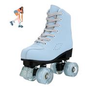 jessie Roller Skates for Girl and Women, Frosted Kid Roller Skates Adjustable Holographic Speed Skates for Youth Girls Ages 8-12 Outdoor Indoor (Youth 3)