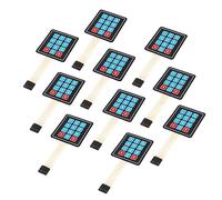 JESSINIE 10Pcs 3 x 4 Matrix Array Membrane Switch 69.2 * 76.9mm Keypad Keyboard 3x4 12 Key Matrix Array Membrane Switch Microcontroller Extended Keyboard 7Pin Dupont for Arduino