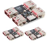 JESSINIE 3pcs XL334P4 Type-C USB2.0 Multi-Port Hub Module with 4-Port Docking Station Board