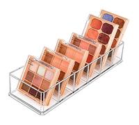JessLab Drawer Organizer, 6-Compartment Acrylic Makeup Organizer Cosmetic Storage Jewelry Display for Desk Wardrobe Bathroom Vanity Countertop, Transparent