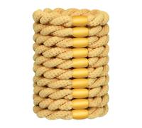 JessLab Hair Ties for Women, Durable Elastic Twist Hair Rope Bands, Gentle No-Damage Hair Accessories for All Hair Types, Yellow