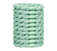 JessLab Hair Ties for Women, Durable Elastic Twist Hair Rope Bands, Gentle No-Damage Hair Accessories for All Hair Types, Light Green