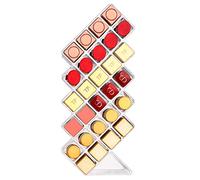 JessLab Lipstick Organizers and Storage, Acrylic Lipstick Holder Lip Gloss Tower Clear Cosmetic Fish Sticks Lip Makeup Organizer Lip Stick Storage for Bathroom Vanity Countertop, 28 Slots