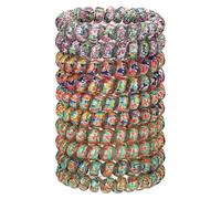 JessLab Spiral Hair Ties for Women, 10pcs No-Damage, Traceless Ponytail Holders, Assorted Colors, Cute Plastic Coil Hairbands for Ladies & Girls, Assorted Colors
