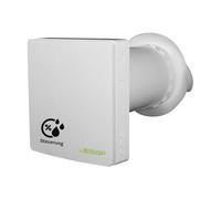 JESSP Humidity-Controlled, Decentralized Living Room Ventilation with Heat Recovery, F7 Filter and WIFI. Motor-Controlled Shutter Flap, D = 160 mm, 97% Heat Recovery, 60 m3/h, Single Room Ventilation