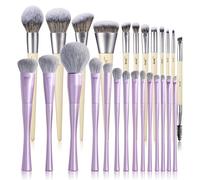 Jessup 12pcs Vegan Makeup Brushes Set T327 and Jessup 14pcs Purple Makeup Brushes Set T512
