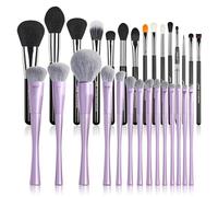 Jessup 15 Pcs Black Professional Makeup Brushes T092 and Jessup 14pcs Vegan Purple Makeup Brushes Set T512