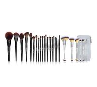 Jessup 21Pcs Black Makeup Brushes Set Professional T271 and 7pcs Dual Ended Makeup Brush Set